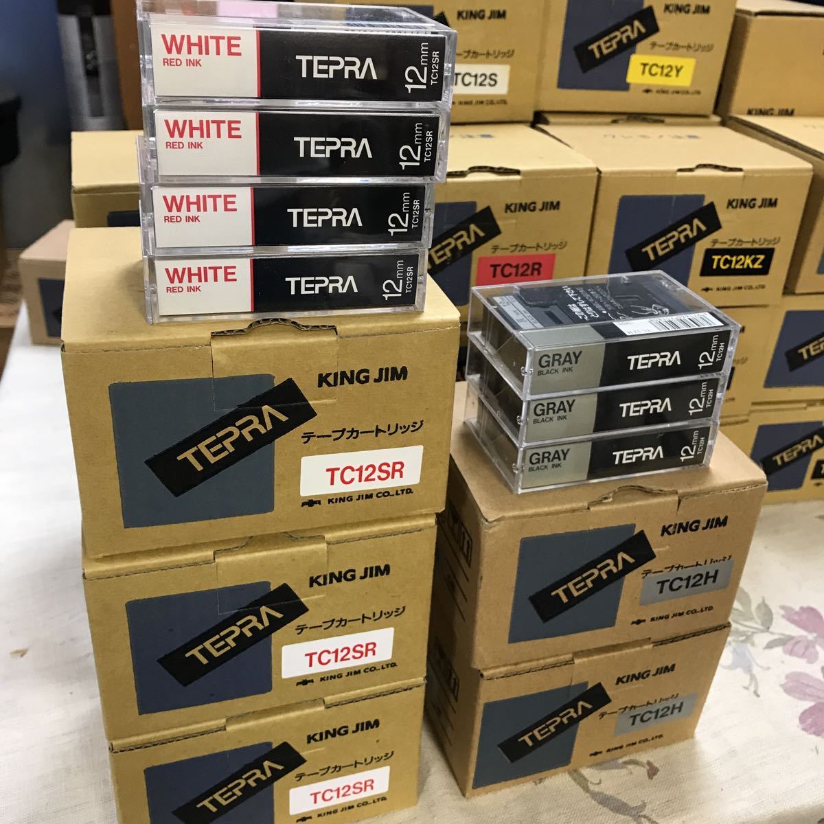 Q126 テプラ TEPRA キングジム テープカートリッジ 5個入り 約30箱