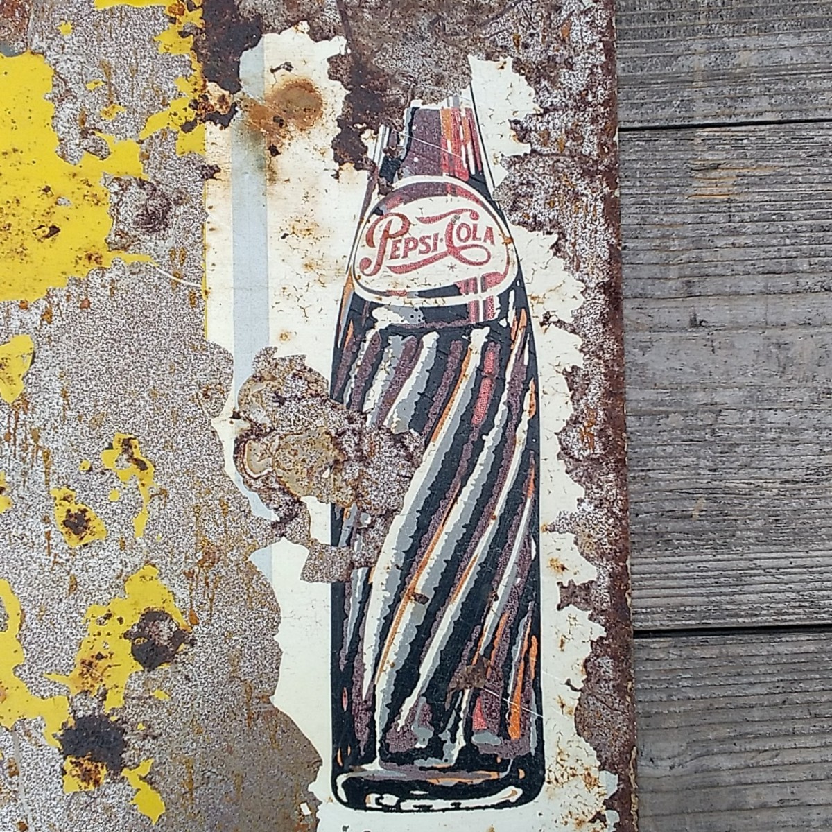 昭和レトロ PEPSI-COLA ペプシコーラ 看板 当時物 ノベルティ 王冠