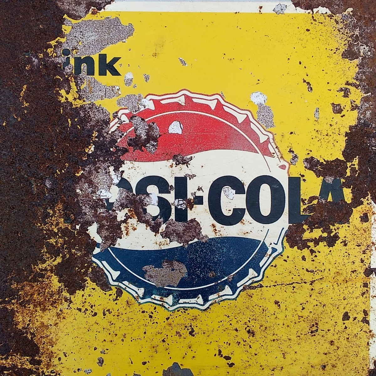 昭和レトロ PEPSI-COLA ペプシコーラ 看板 当時物 ノベルティ 王冠