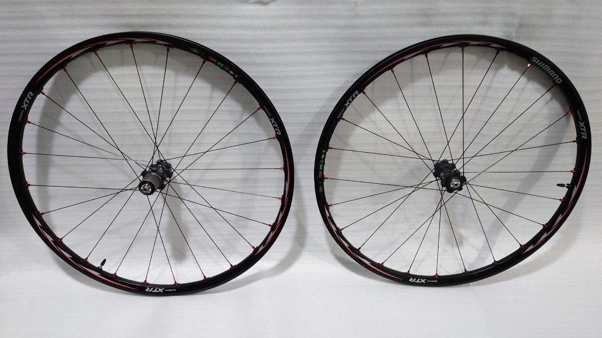 中古美品】シマノXTR WH-M975 26インチ MTB チューブレス ホイール SHIMANO
