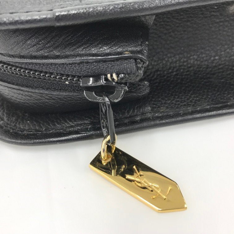 極美品】YSL イヴサンローラン ビジネス セカンドバッグ 刻印 エピ