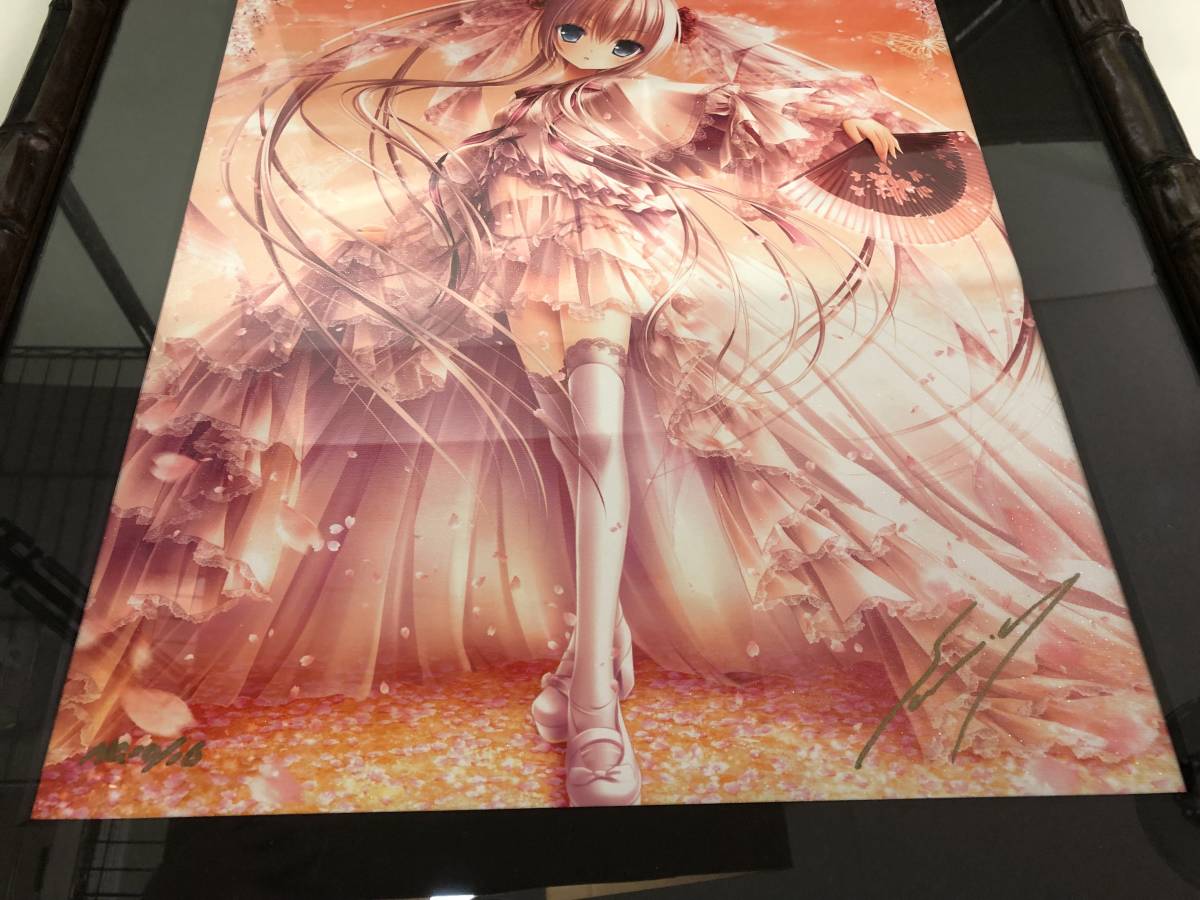 中古品】雪月華舞-憐-C/E てぃんくる 作品保証書付き 版画 ミクスド 