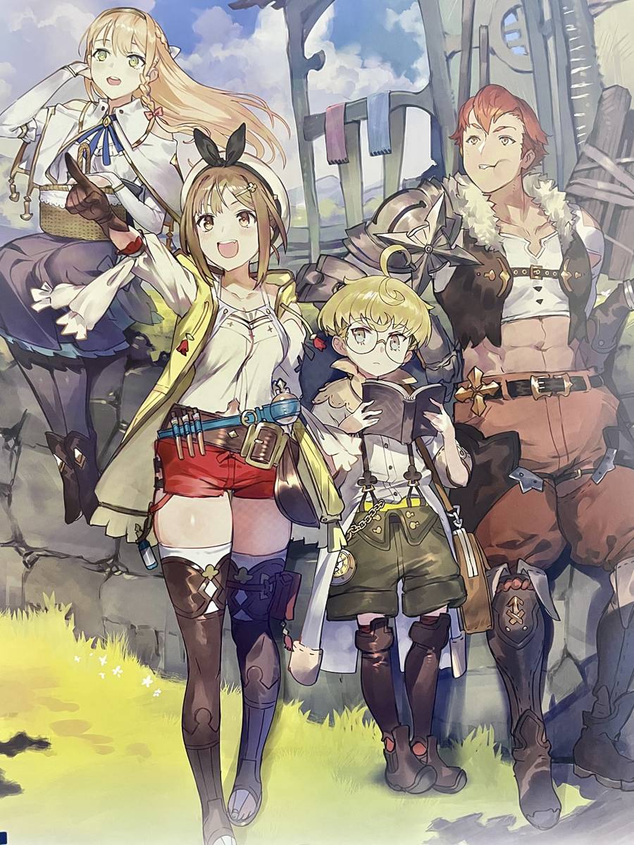 【非売品 B2ポスターのみ】《1点物》ライザのアトリエ【2019年製 未使用品 告知 販促】常闇の女王と秘密の隠れ家 SWITCH PS4