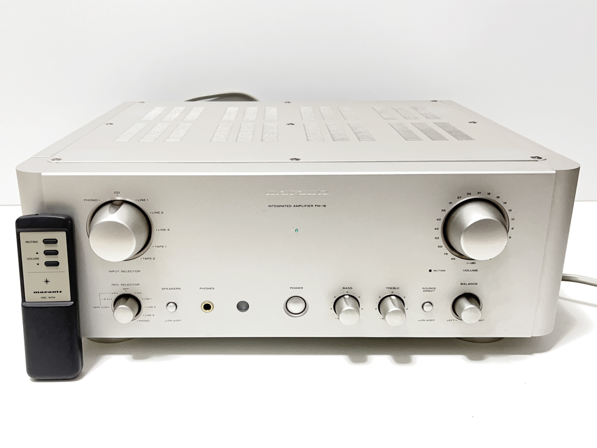 マランツ marantz PM-16F アンプ MARANTZ PM-16F PM-16 プリメインアンプ リモコン付き マランツ