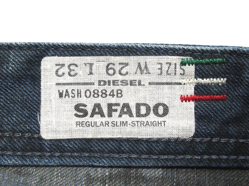 イタリア製 美品 DIESEL ディーゼル SAFADO 0884B パッチワーク 