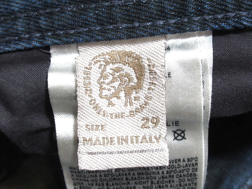 イタリア製 美品 DIESEL ディーゼル SAFADO 0884B パッチワーク 