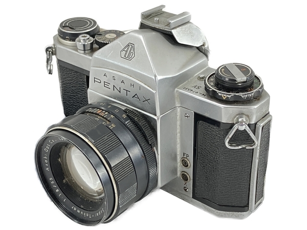 ASAHI PENTAX SV フィルム一眼レフカメラ SUPER-TAKUMAR 1.8/55 レンズ 付き アサヒ ペンタックス ジャンク W7529792