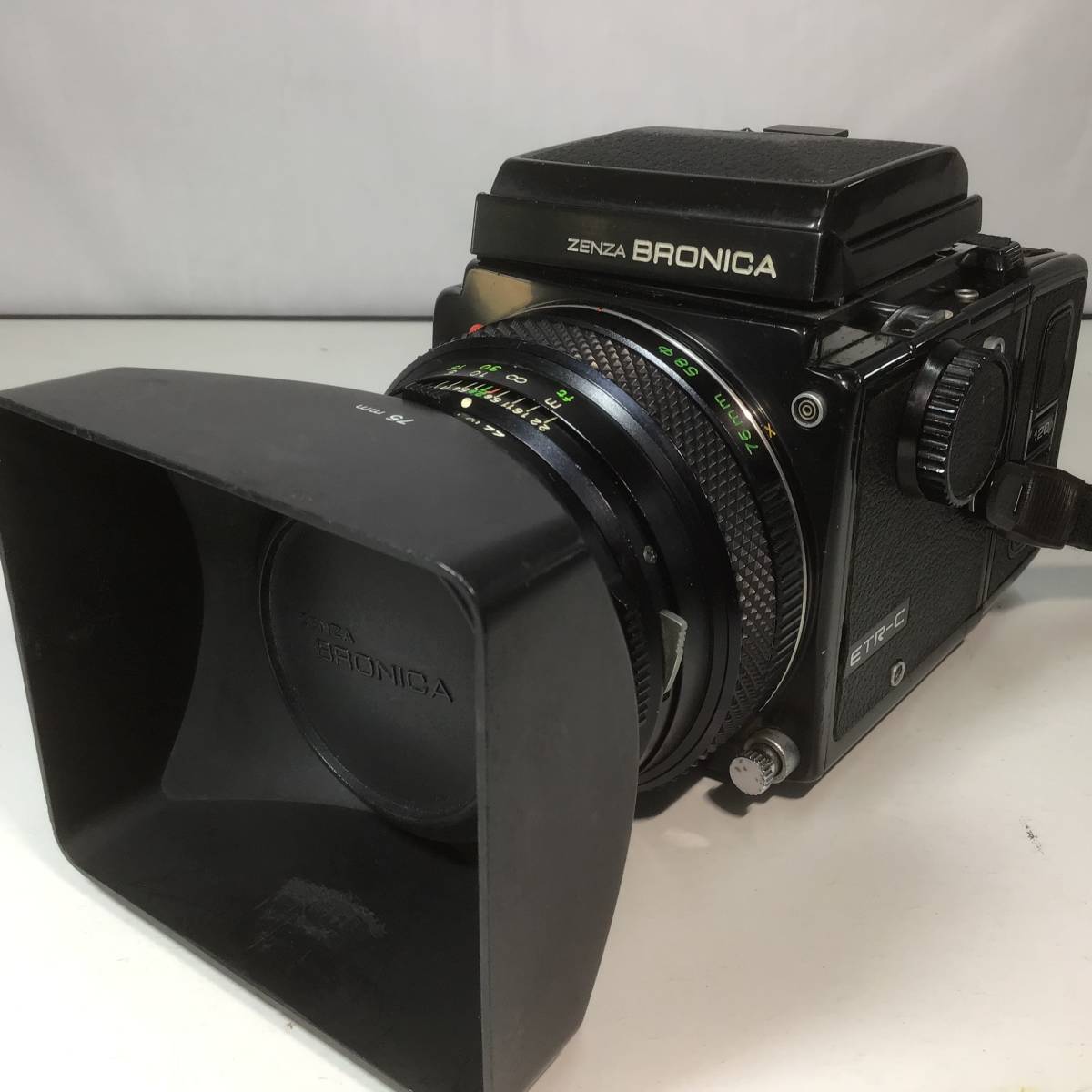 中判 フィルムカメラ ZENZA BRONICA ETR-C ZENZANON MC 1:2.8 f=75mm