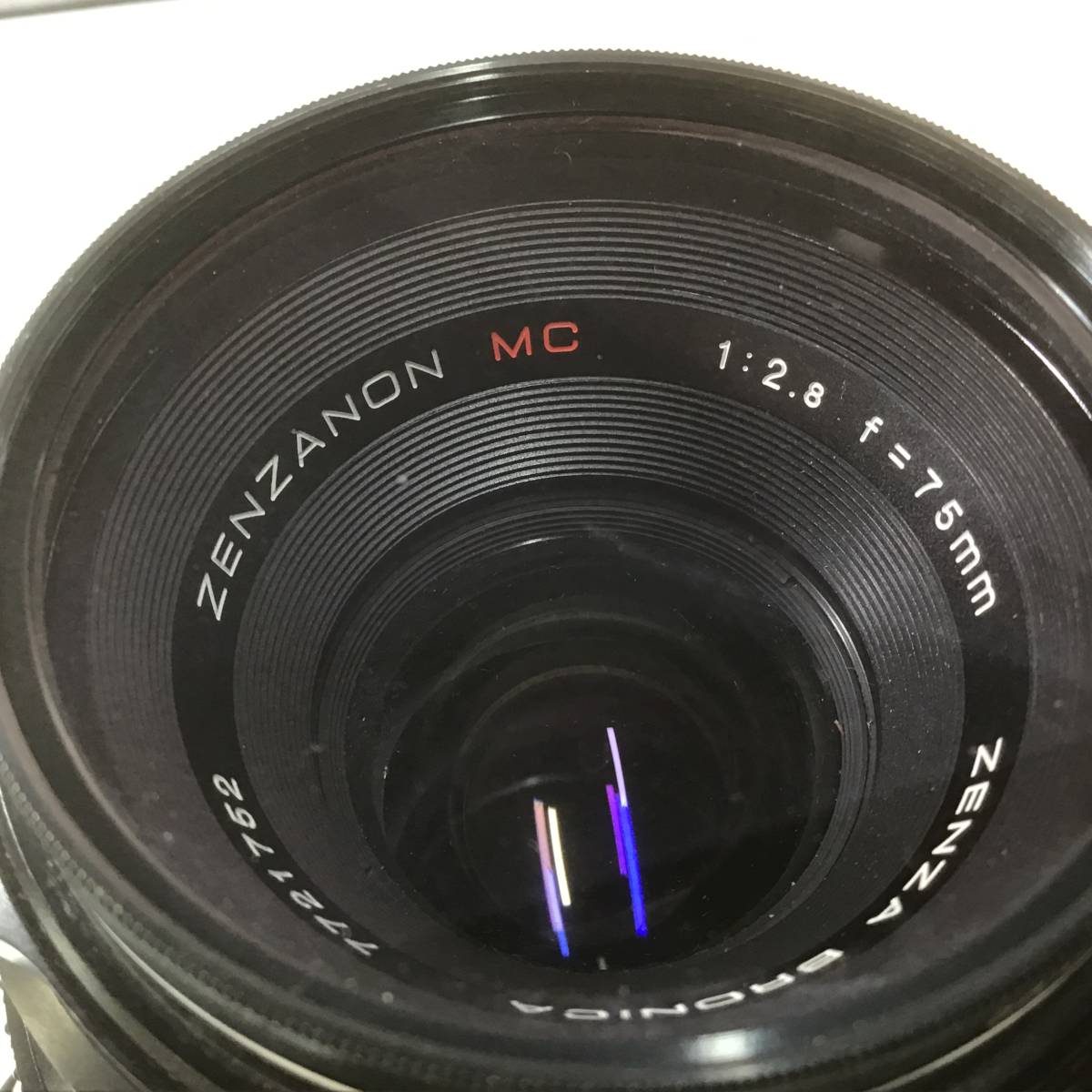 中判 フィルムカメラ ZENZA BRONICA ETR-C ZENZANON MC 1:2.8 f=75mm