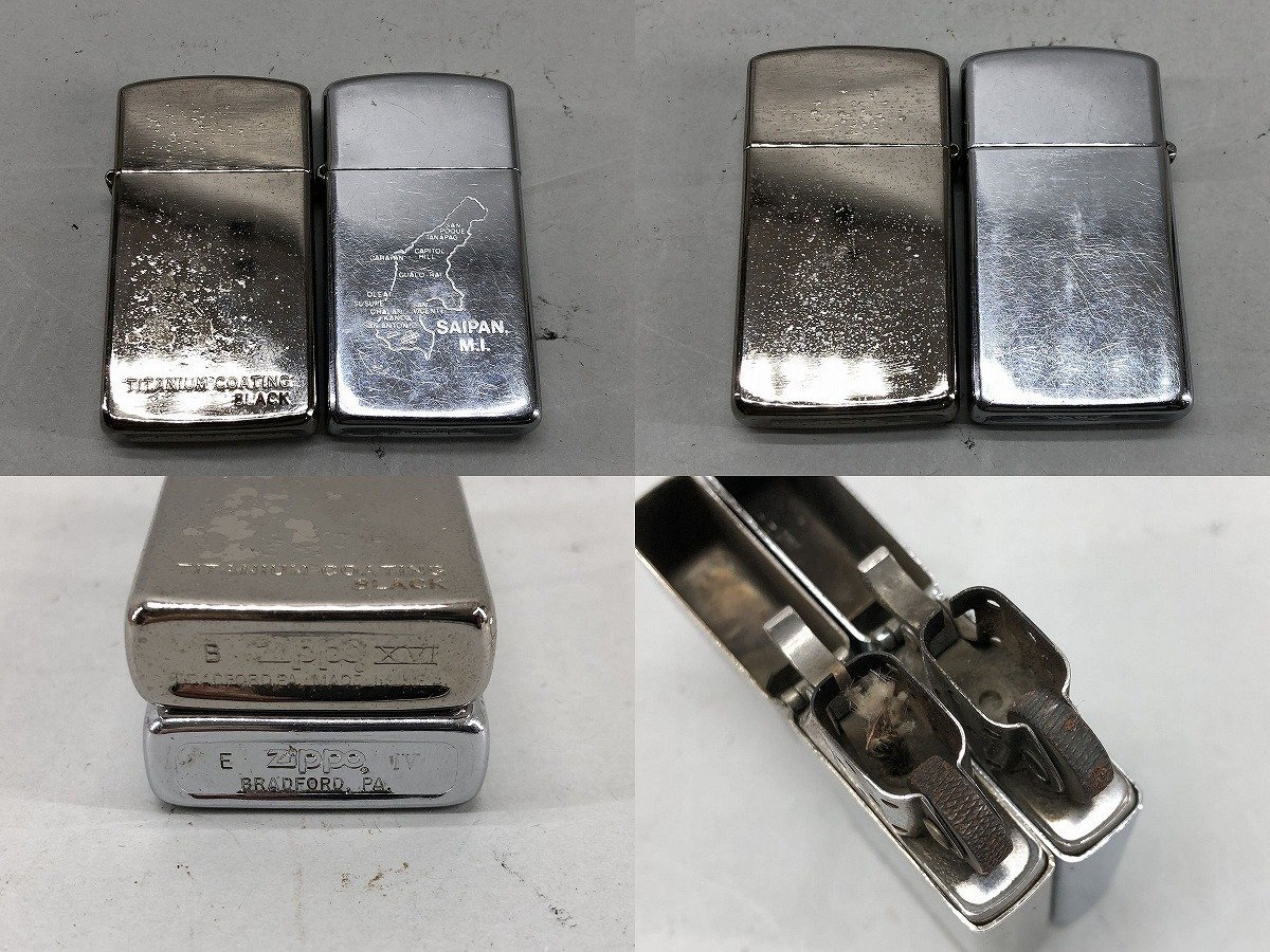 ジャンク ZIPPO ジッポー オイルライター7点 フリント 替え芯 