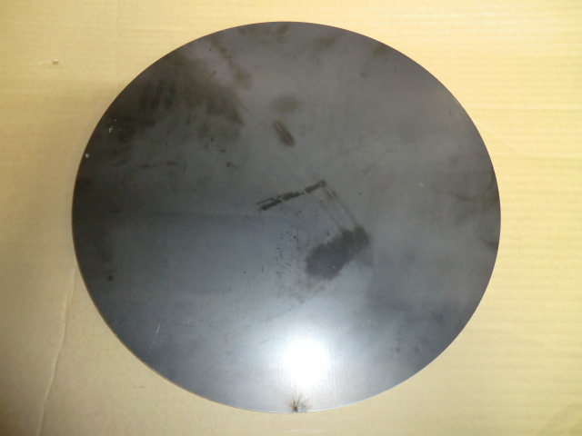 鉄 厚さ12mm、 円板 Φ376mm（外径）1枚