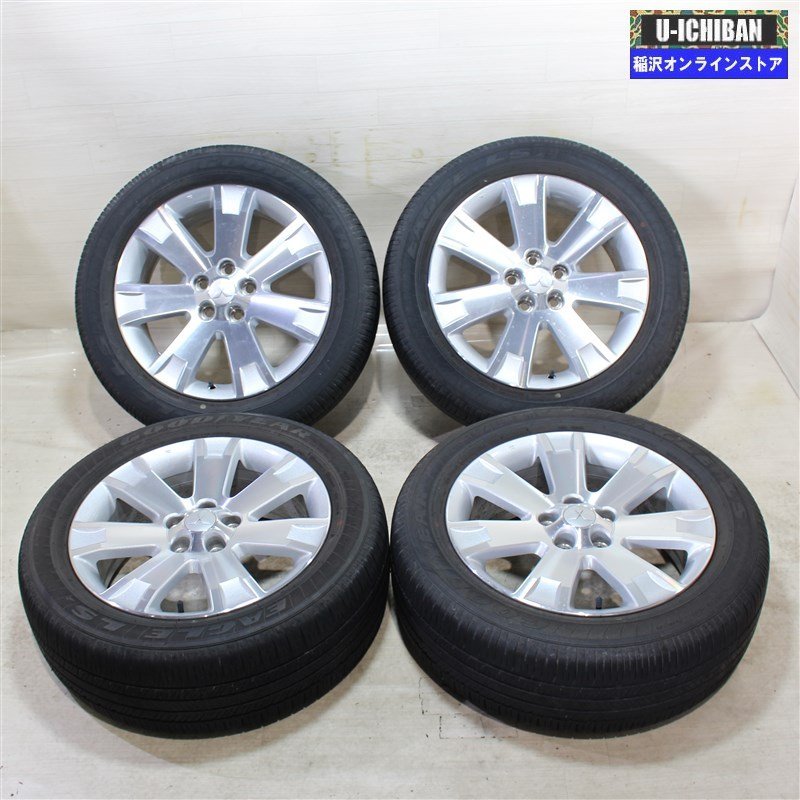 225/55R18 ミツビシ デリカD5 純正 7-18+38 5H114.3 グッドイヤー