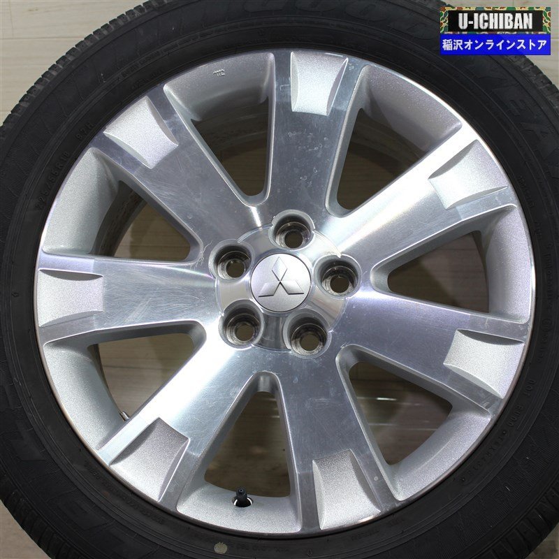 225/55R18 ミツビシ デリカD5 純正 7-18+38 5H114.3 グッドイヤー