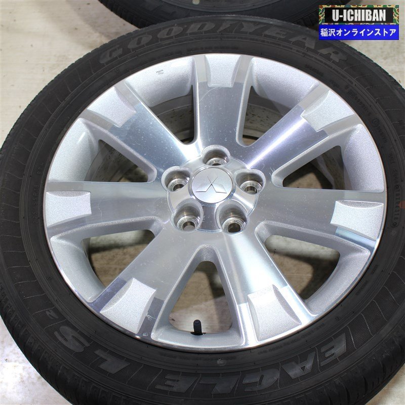 225/55R18 ミツビシ デリカD5 純正 7-18+38 5H114.3 グッドイヤー