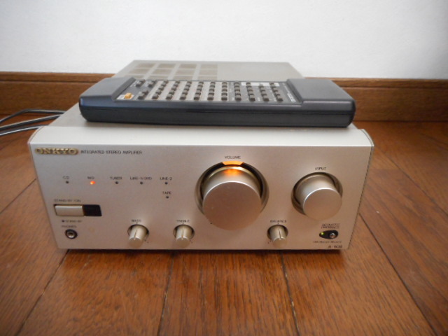 ONKYO オンキョー A-909 プリメインアンプ リモコン付き ONKYO A-909