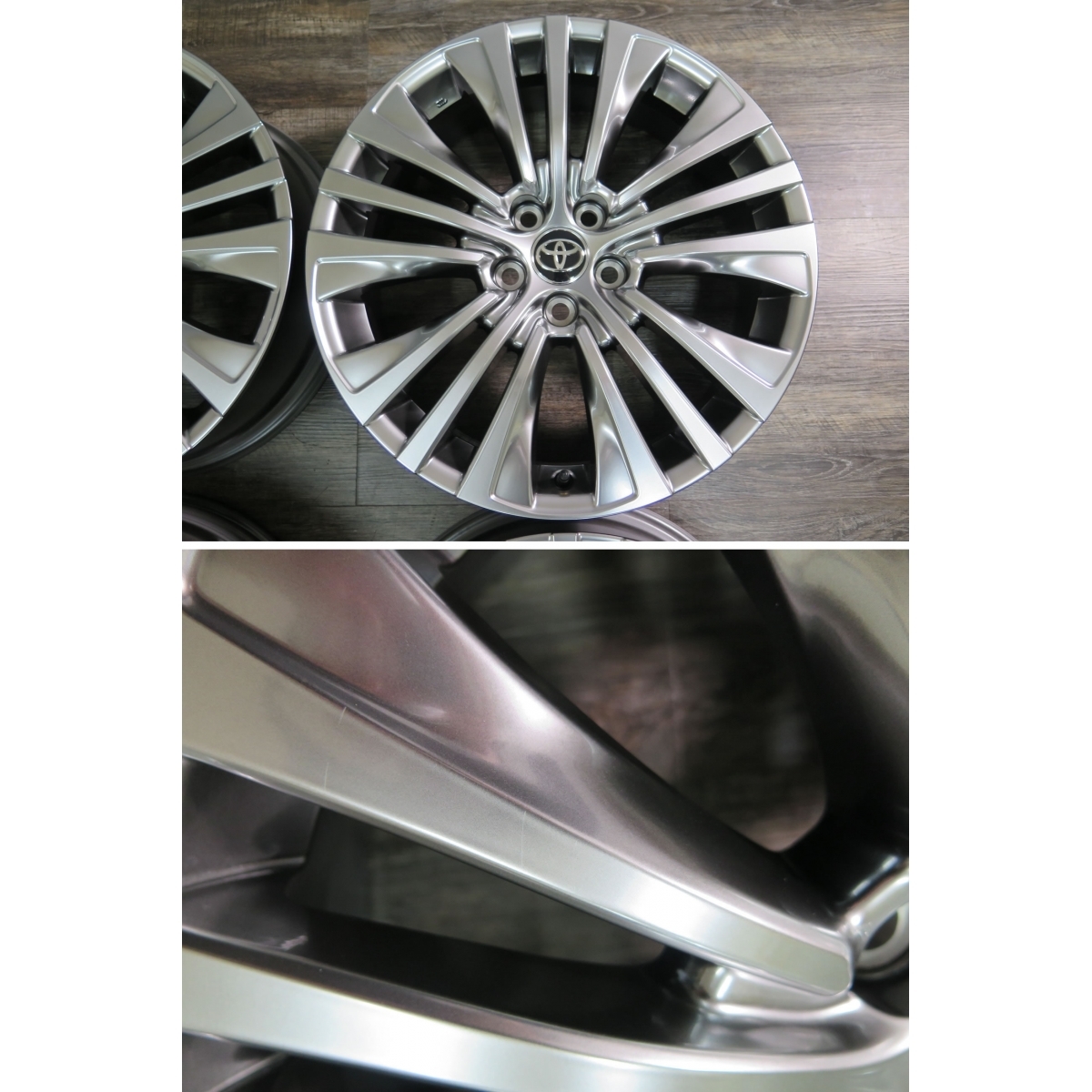 トヨタ純正 19インチ 19x7J+35 114.3-5H ハリアー RAV4 ヴェルファイア 純正 ホイール 19x7J 中古 トヨタ純正 純正の中古品