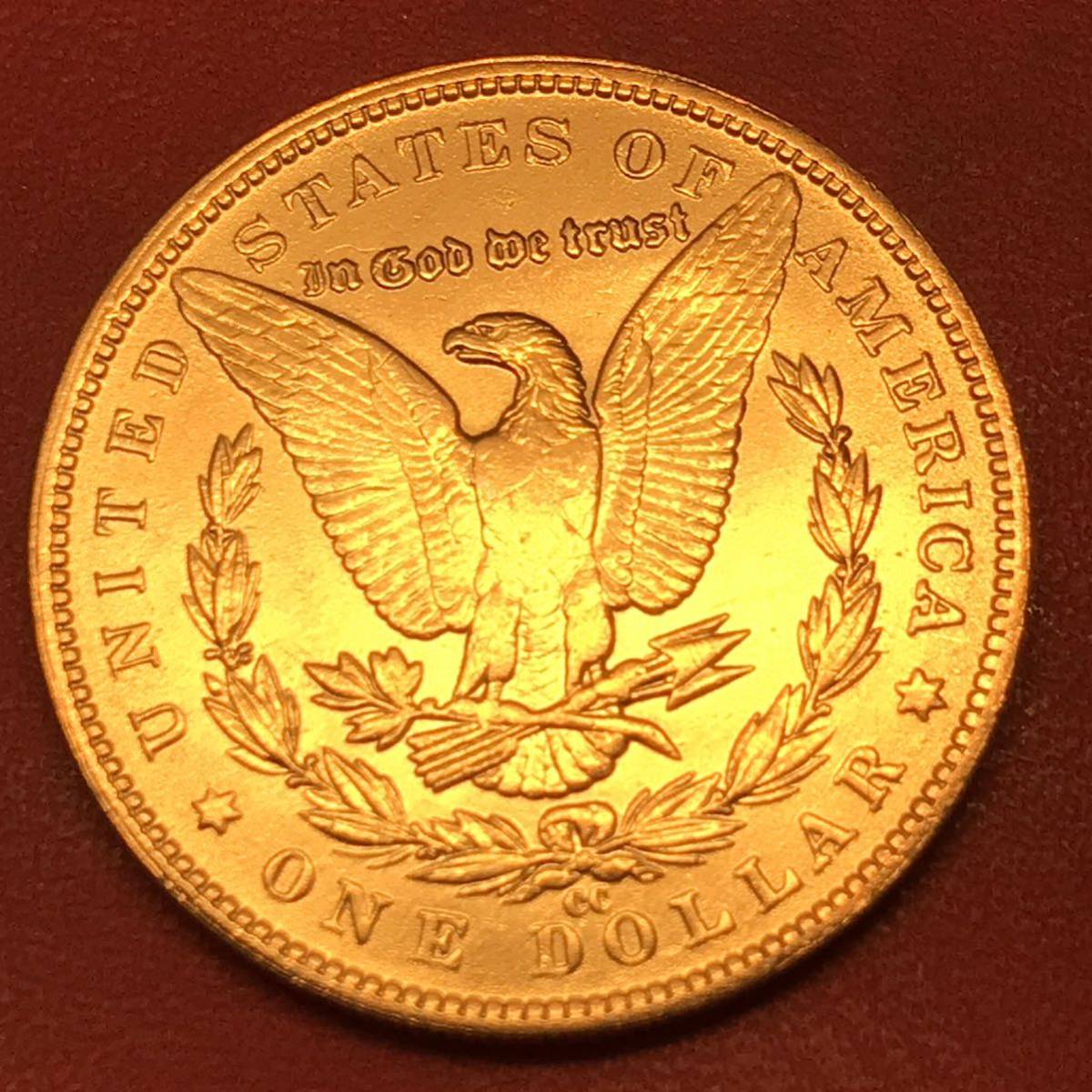 1884年 アメリカ 古銭 モルガン リバティ イーグル 1ドル金貨 自由の 