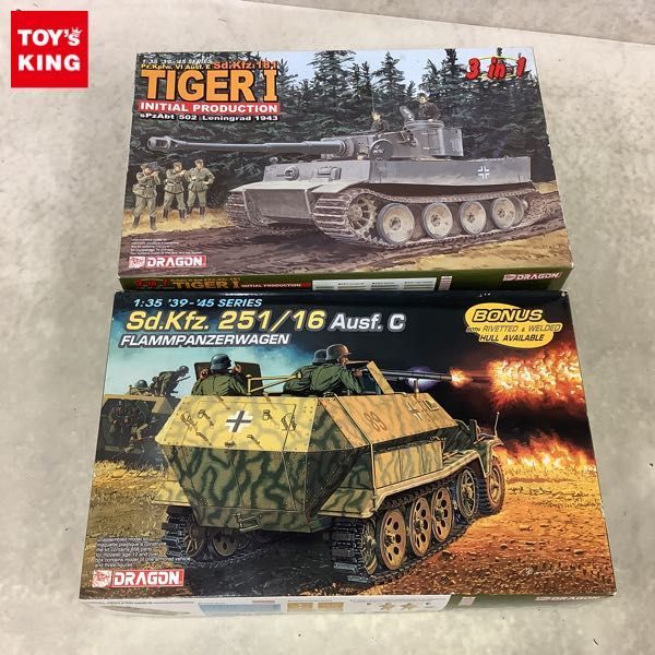  1円〜 ドラゴン 1/35 Sd.kfz.251/16 ausf.C 火炎放射車輛 第502重戦車大隊 レニングラード1943 Sd.Kfz.181 タイガーI 極初期型(その他)｜売買されたオークション情報、yahooの商品情報をアーカイブ公開 - その他