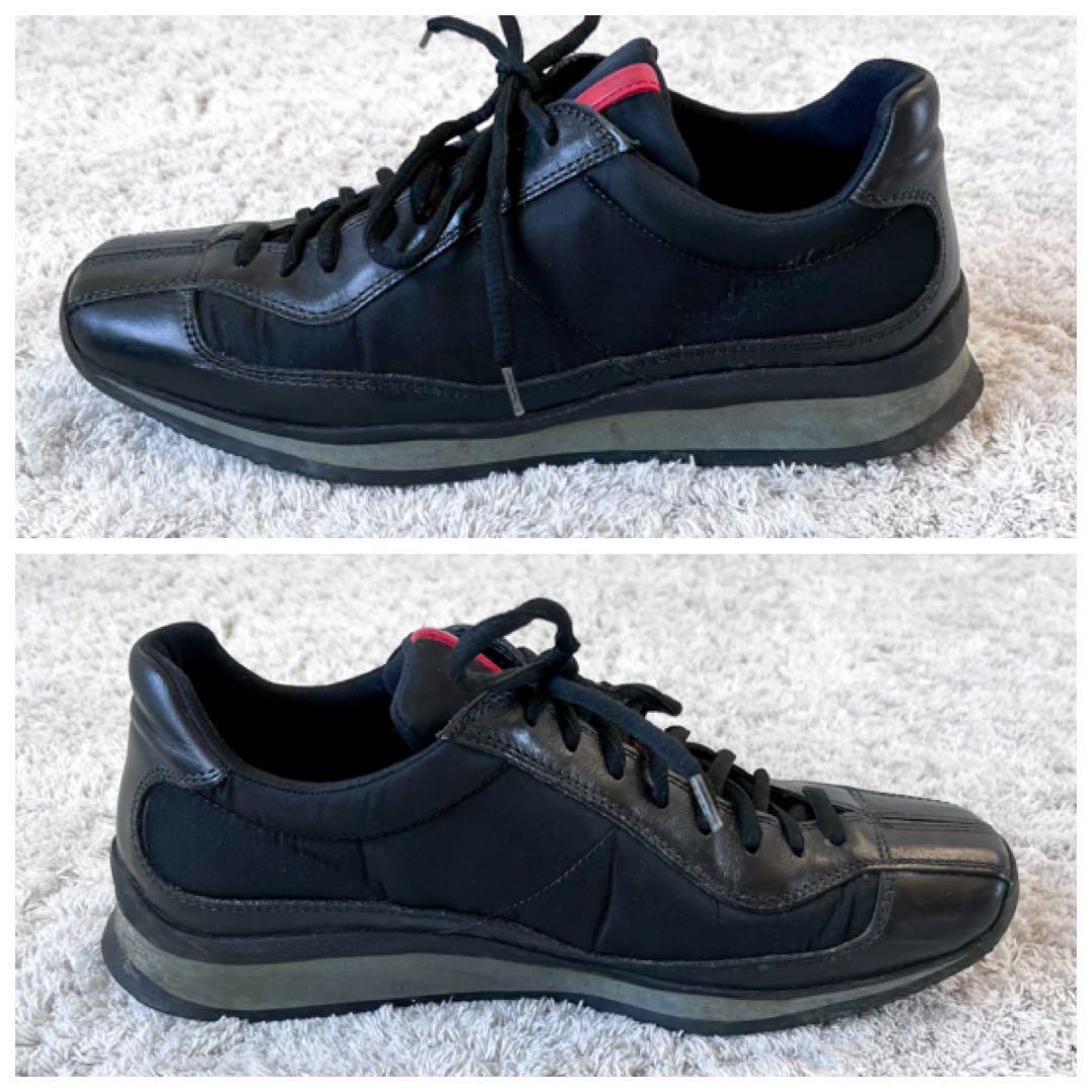 イタリア製】 PRADA プラダ プラダスポーツ レザー ナイロン 切替  