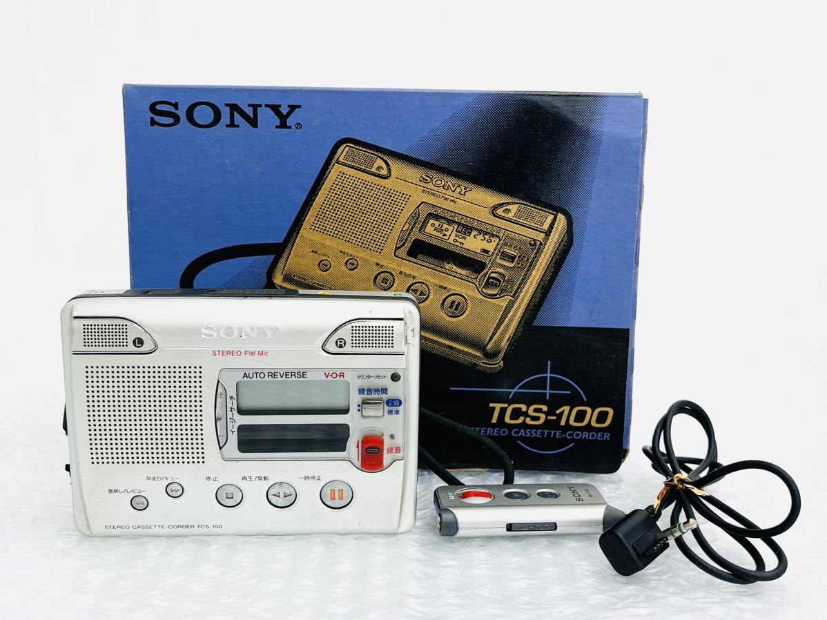 セール，限定SALE SONY TCS-100 カセットレコーダー 付属品 元箱付き ソニー CASSETTE RECORDER ヴィンテージ 昭和レトロ 当時物(録音、再生)｜売買されたオークション情報、yahooの商品情報をアーカイブ公開 - オーク 録音、再生
