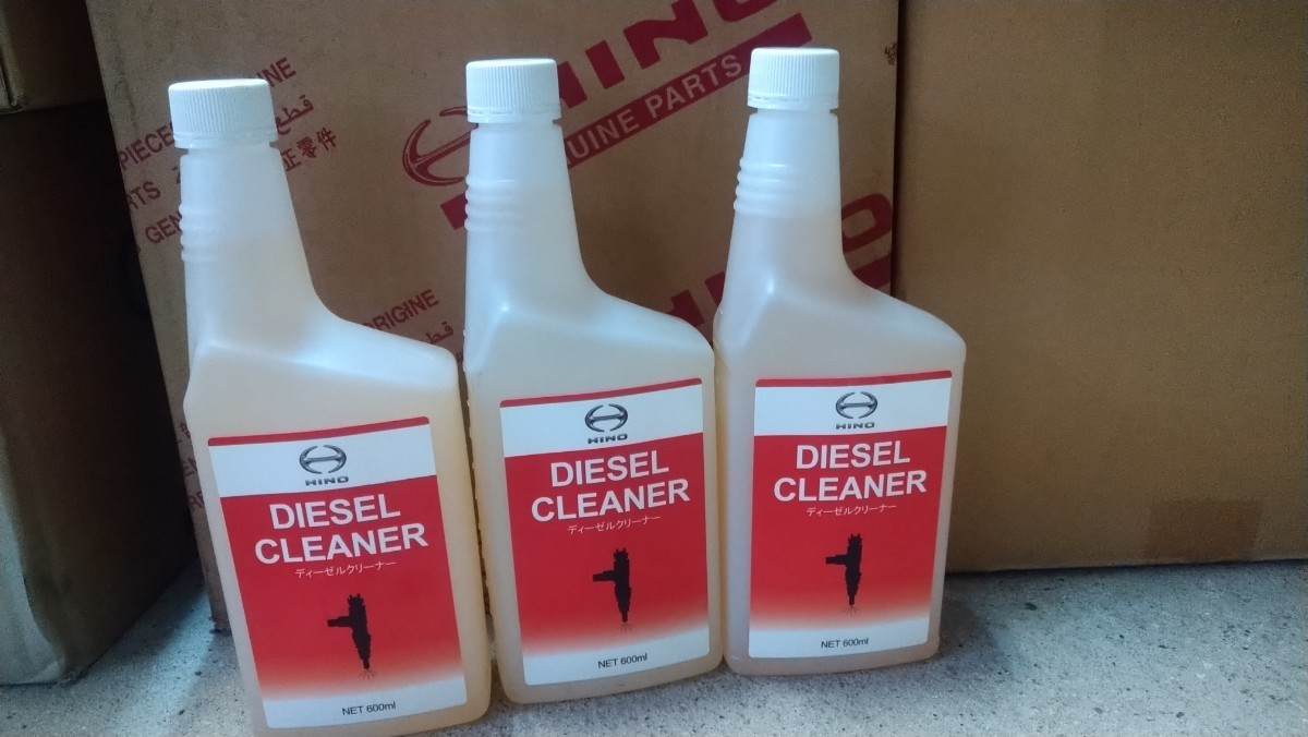 日野純正ディーゼルクリーナー3本 日野 HINO DIESEL CLEANER 600ml 3