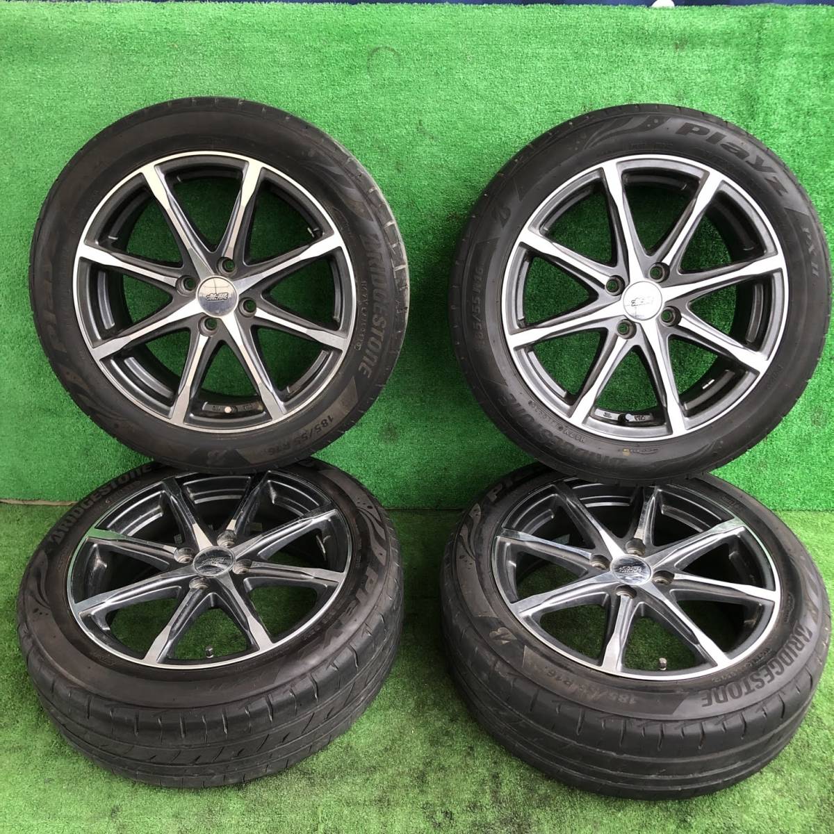 D602 フィット GP5 185/55R16 無限アルミホイール16×6.5 50 4-100 4本 