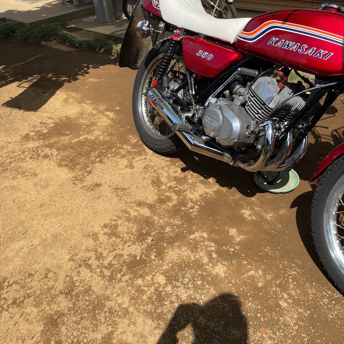 kh250.SS350用集合チャンバー kh250 350ss用80パイゼンシン集合チャンバー(マフラー本体（社外