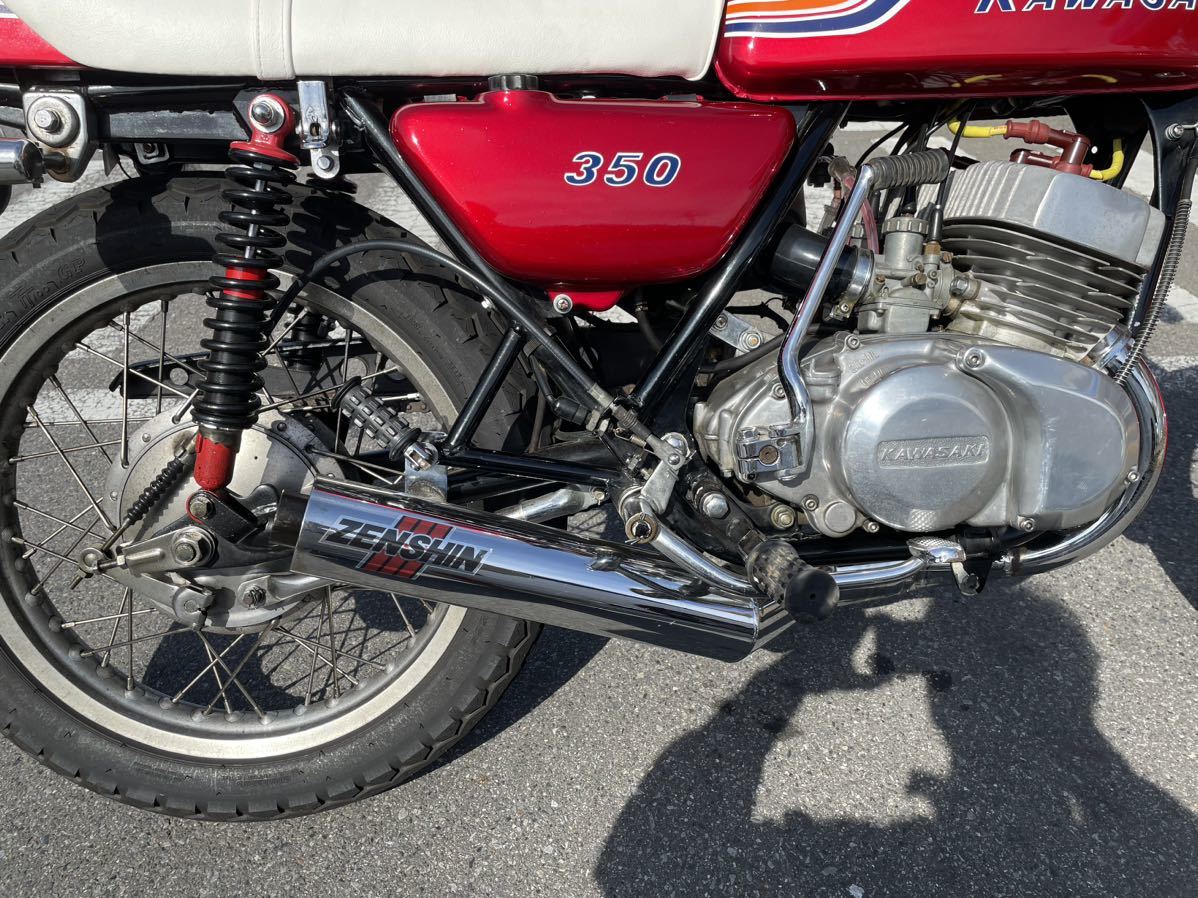 kh250 350ss用80パイゼンシン集合チャンバー(マフラー本体（社外