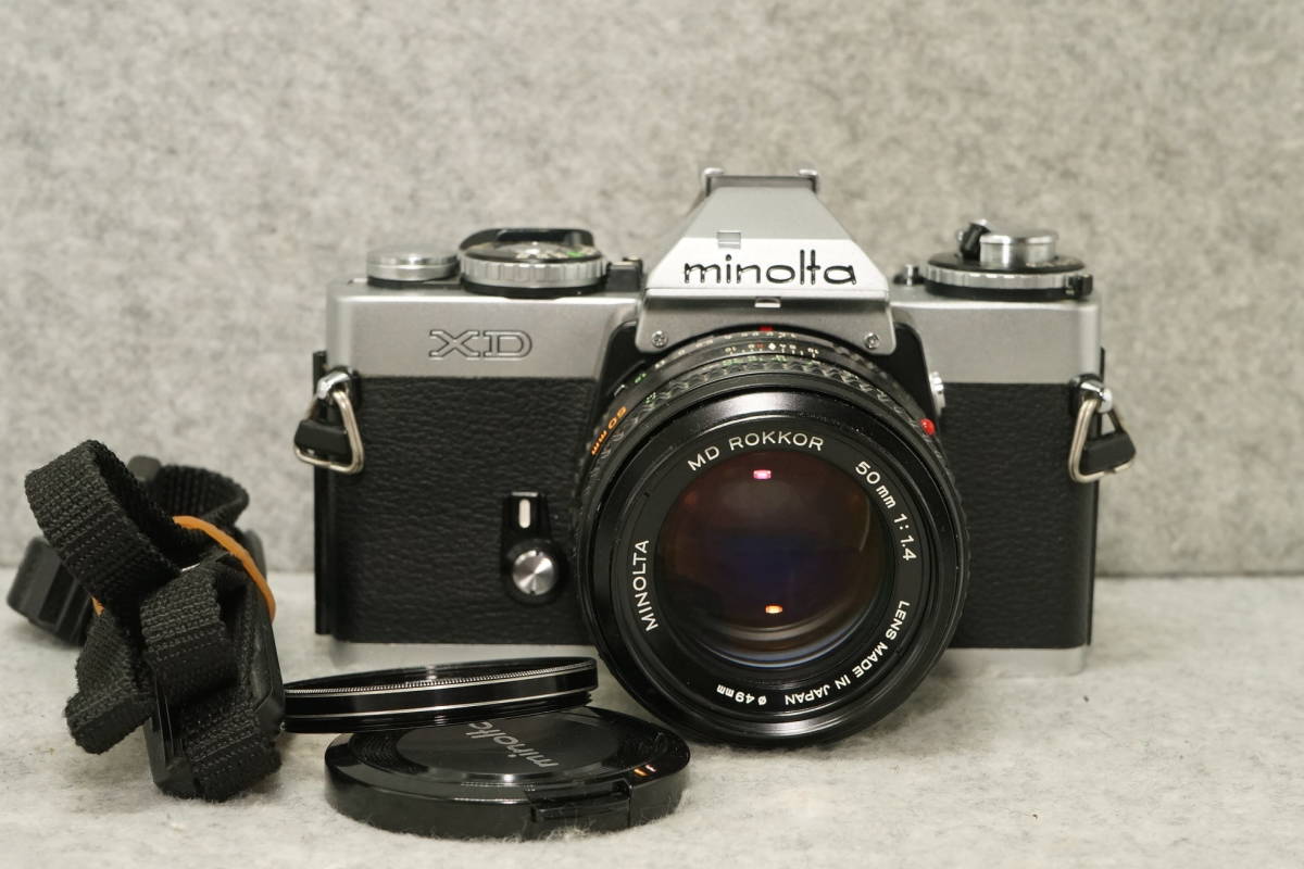 【完動品】minolta XD / MD ROKKOR 50mm F1.4 MINOLTA XD + MD ROKKOR 50mm 1:1.4 完動品minolta XD ⁄ MD 【公式通販】