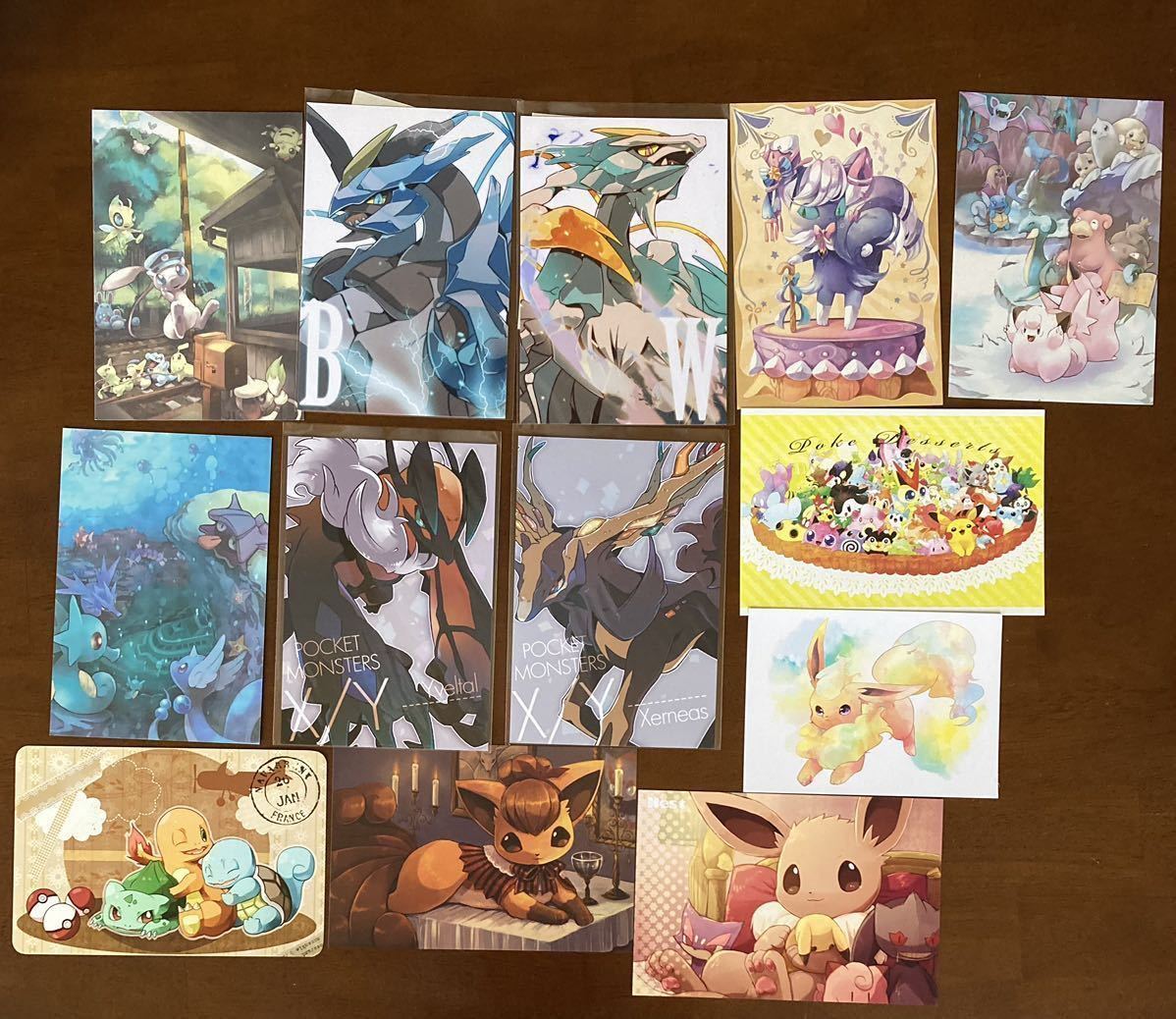 ポケットモンスター 同人グッズポケモンイラストポストカード18枚大量