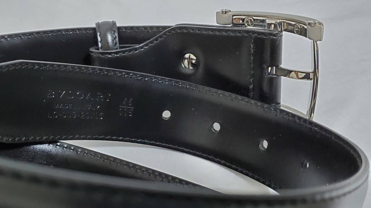 正規 新古 BVLGARIブルガリ アショーマ ウォッチベゼルバックル レザー