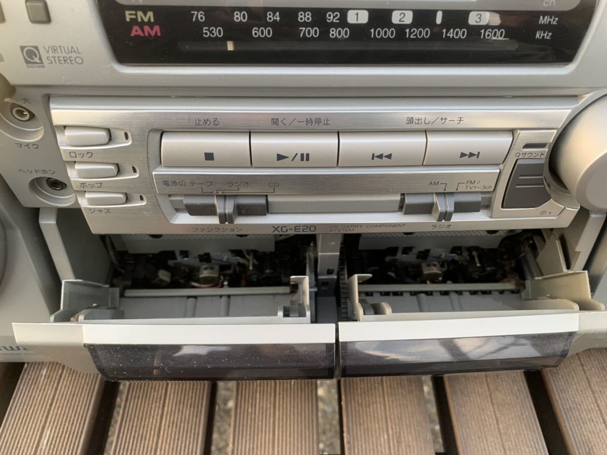 aiwa アイワ CDダブルラジカセ XG-E20 ミニコンポ オーディオ機器