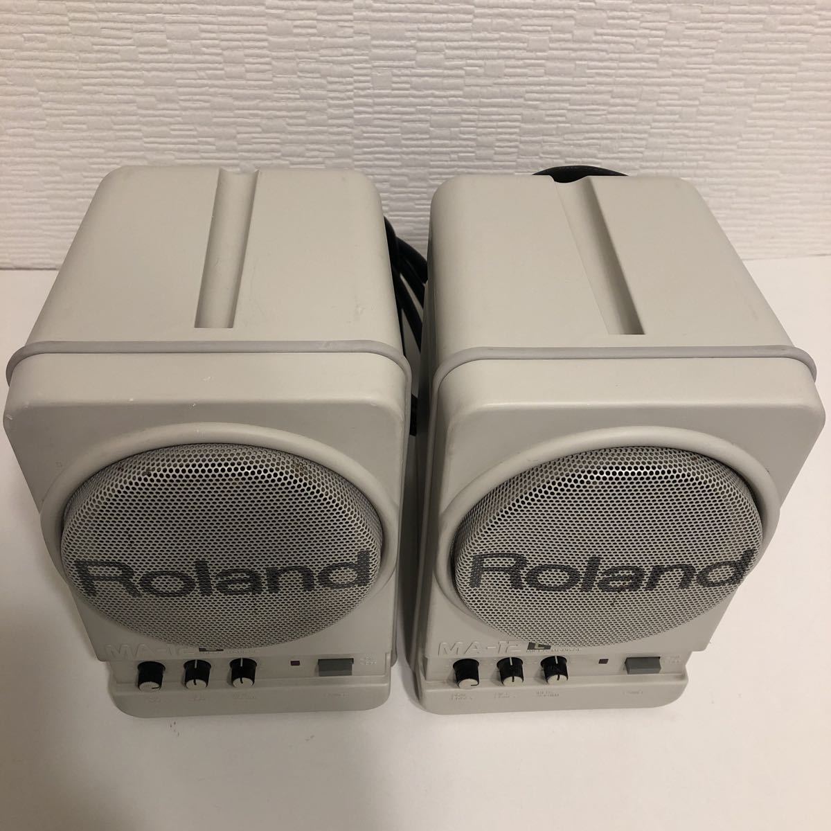 現状品】Roland ローランド MICRO モニタースピーカー MA-12C アンプ
