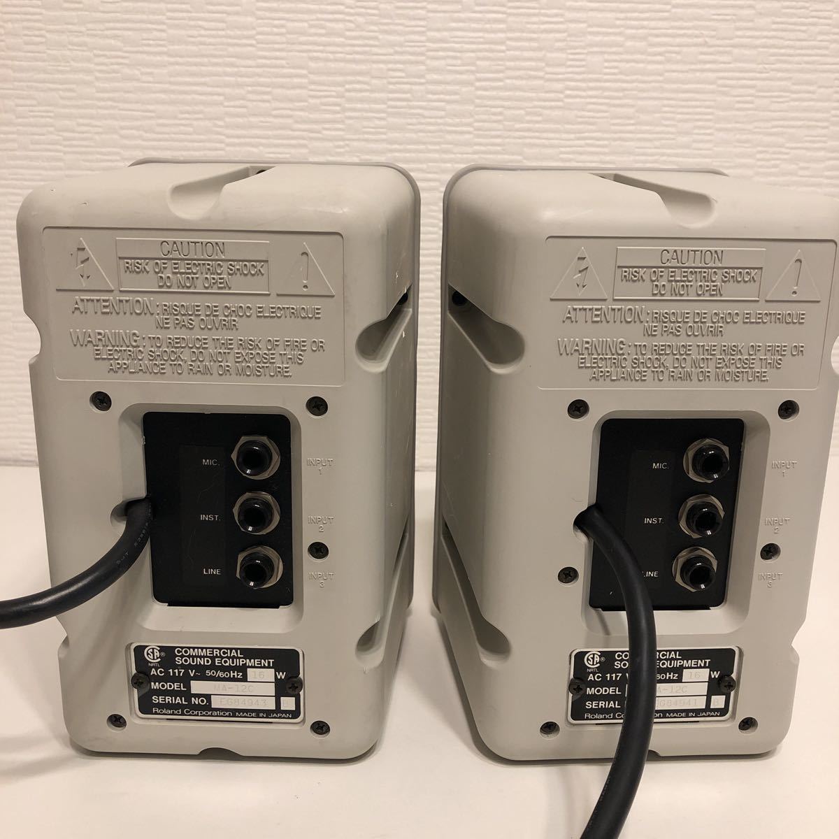 現状品】Roland ローランド MICRO モニタースピーカー MA-12C アンプ