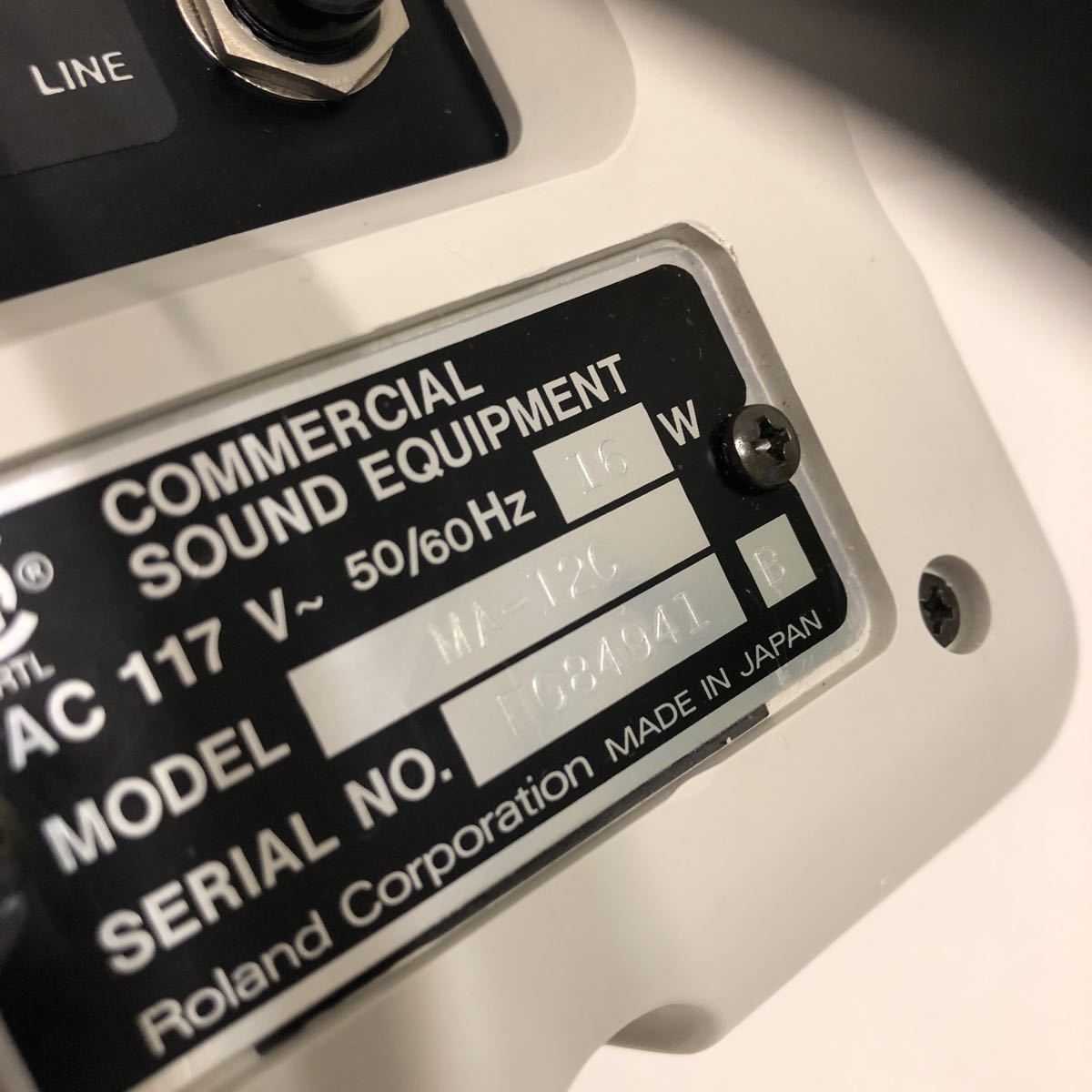 現状品】Roland ローランド MICRO モニタースピーカー MA-12C アンプ