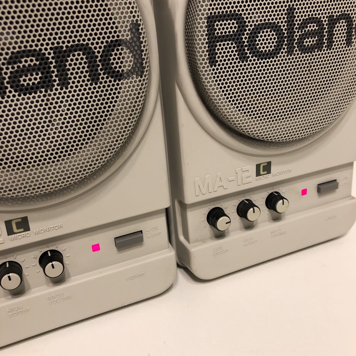 現状品】Roland ローランド MICRO モニタースピーカー MA-12C アンプ