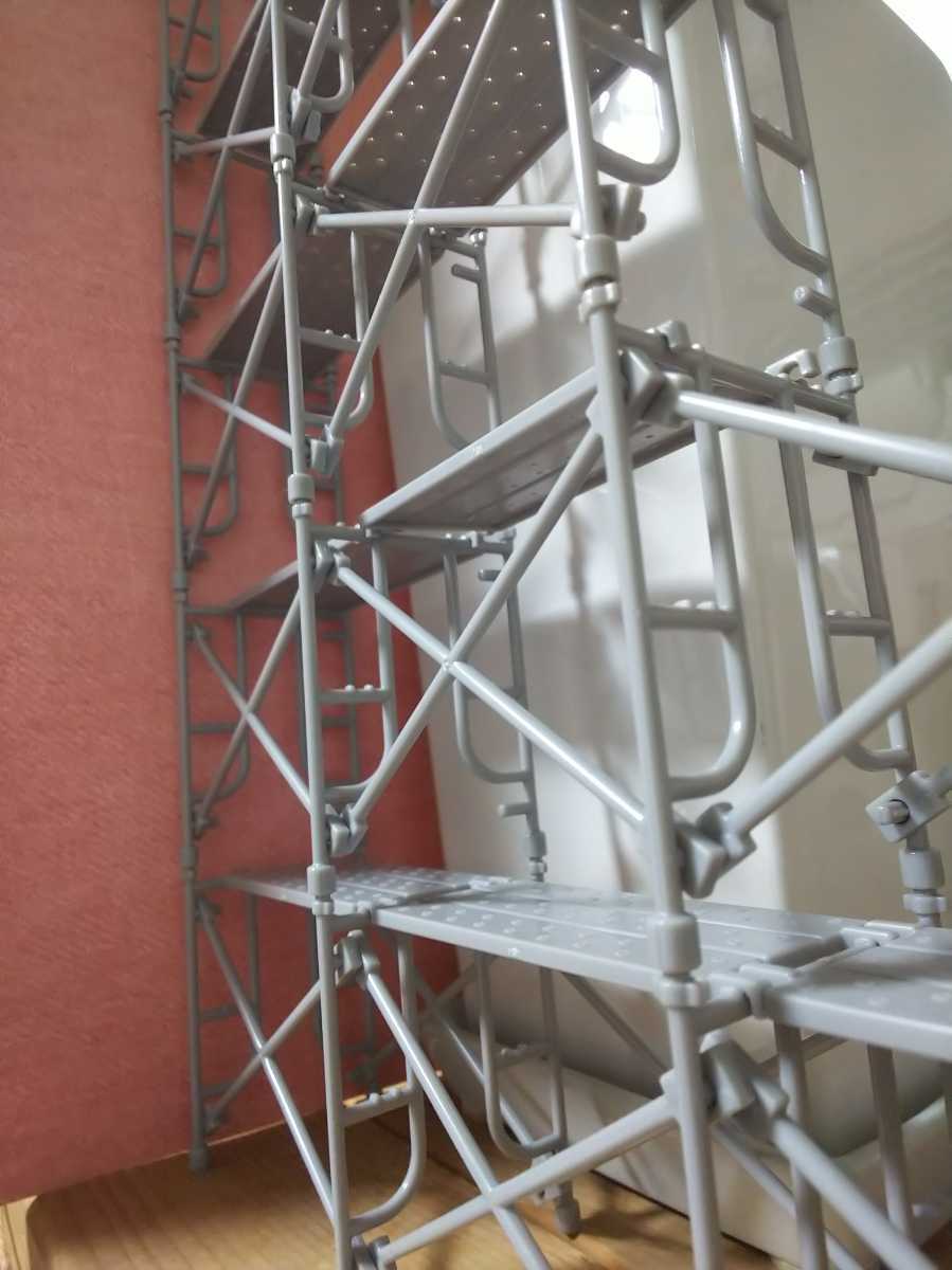 仮設 足場 鳶 土木 建設 建築 解体 工事 新品未使用 20個セット ミニチュア 重機 建機 現場 仕事 職人 高所 作業 アンチ ビデ 筋交 _1