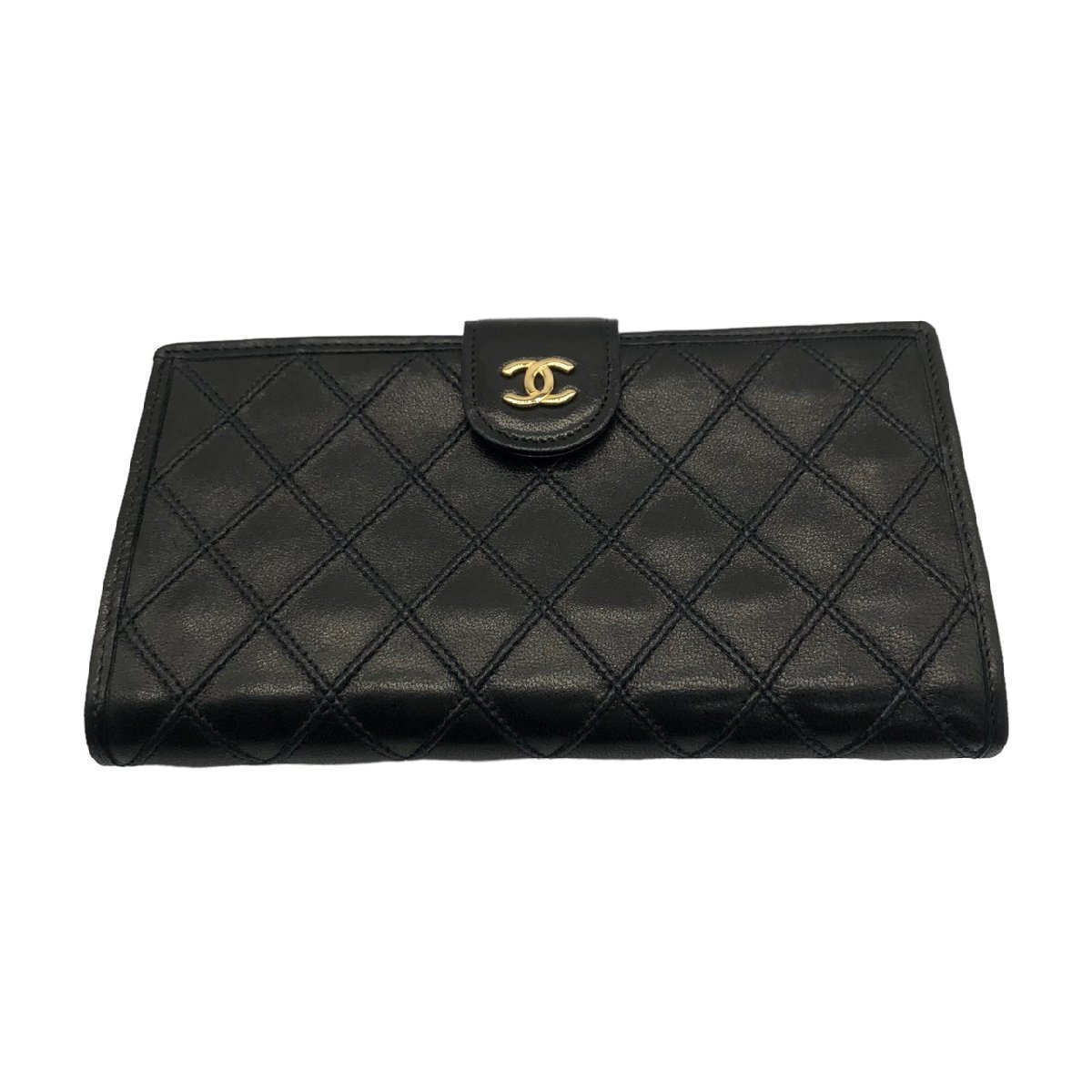 CHANEL シャネル マトラッセ ココマーク ビコローレ 長財布 - チェーン 