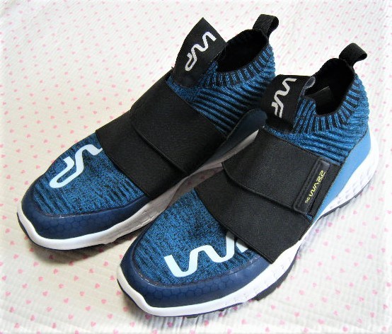 ザ ワープ バイ エネーレ　THE WARP BY ENNERRE　WARP KNIT CROSS　ゴルフ用高性能スパイクレスシューズ　緑系　サイズ 27.0㌢　ニット素材