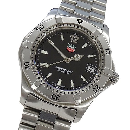 1円～ タグホイヤー TAG Heuer WK1110 時計 メンズ ブランド プロフェッショナル デイト クオーツ QZ ステンレス SS(v0074838700)