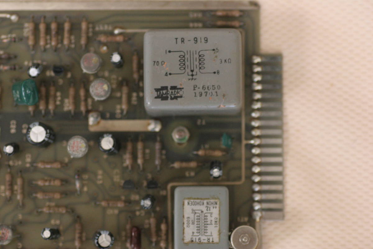 放送局機器 タムラ(TAMURA)と日本光電のトランス付き 2枚1組 その