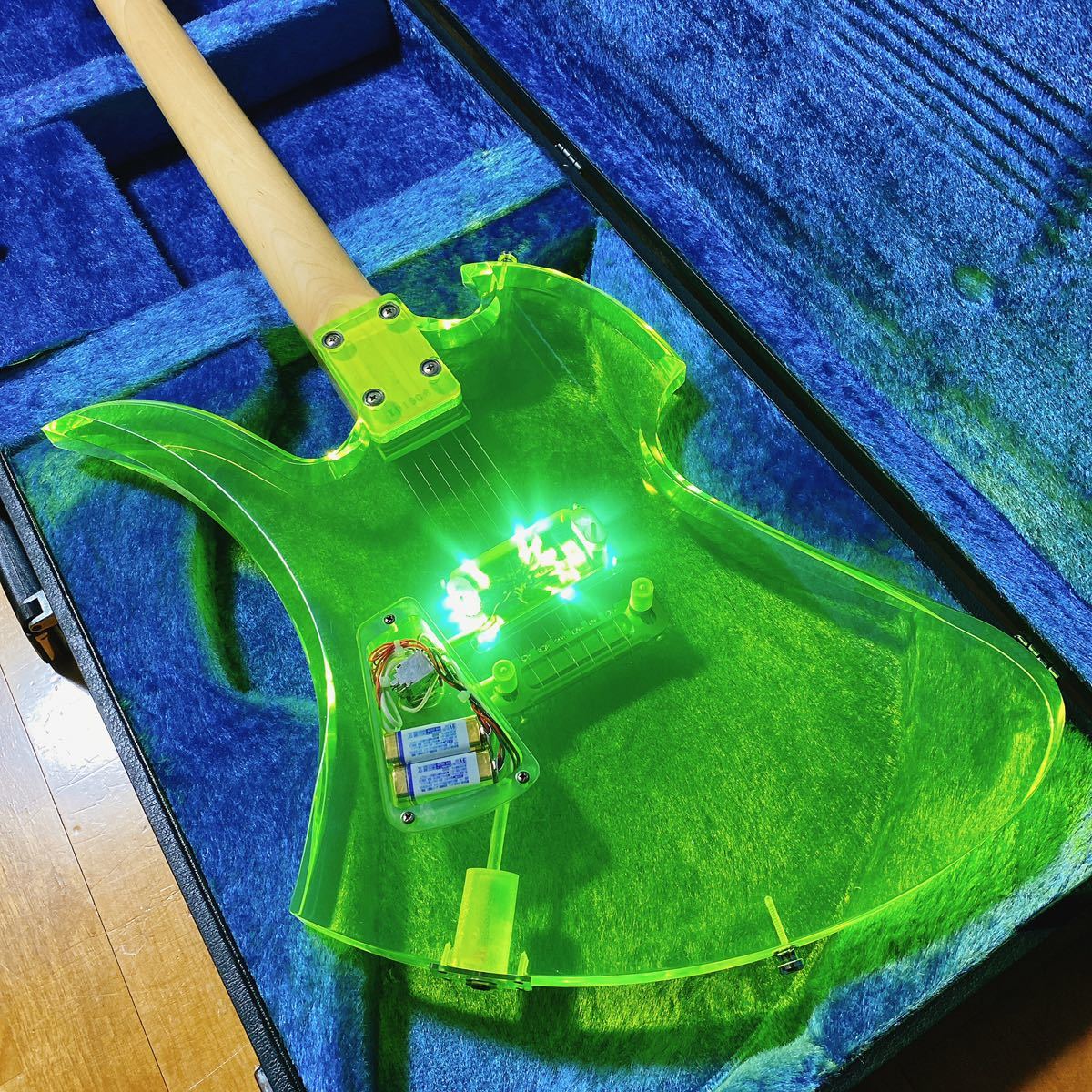 FERNANDES MG-115CGR LED Mod hideモデル Burny Mockingbird 