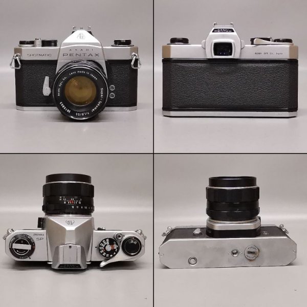 フィルムカメラ Pentax SP レンズ3個付き フィルムカメラ PENTAX 即
