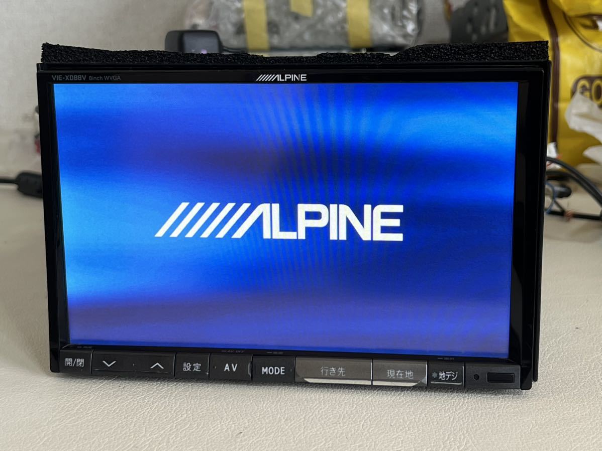 ALPINE VIE-X088 HDDナビ 8型 Bluetooth DVD ☆8インチ☆ アルパイン HDDナビ VIE-X088 DVD CD フルセグ Bluetooth