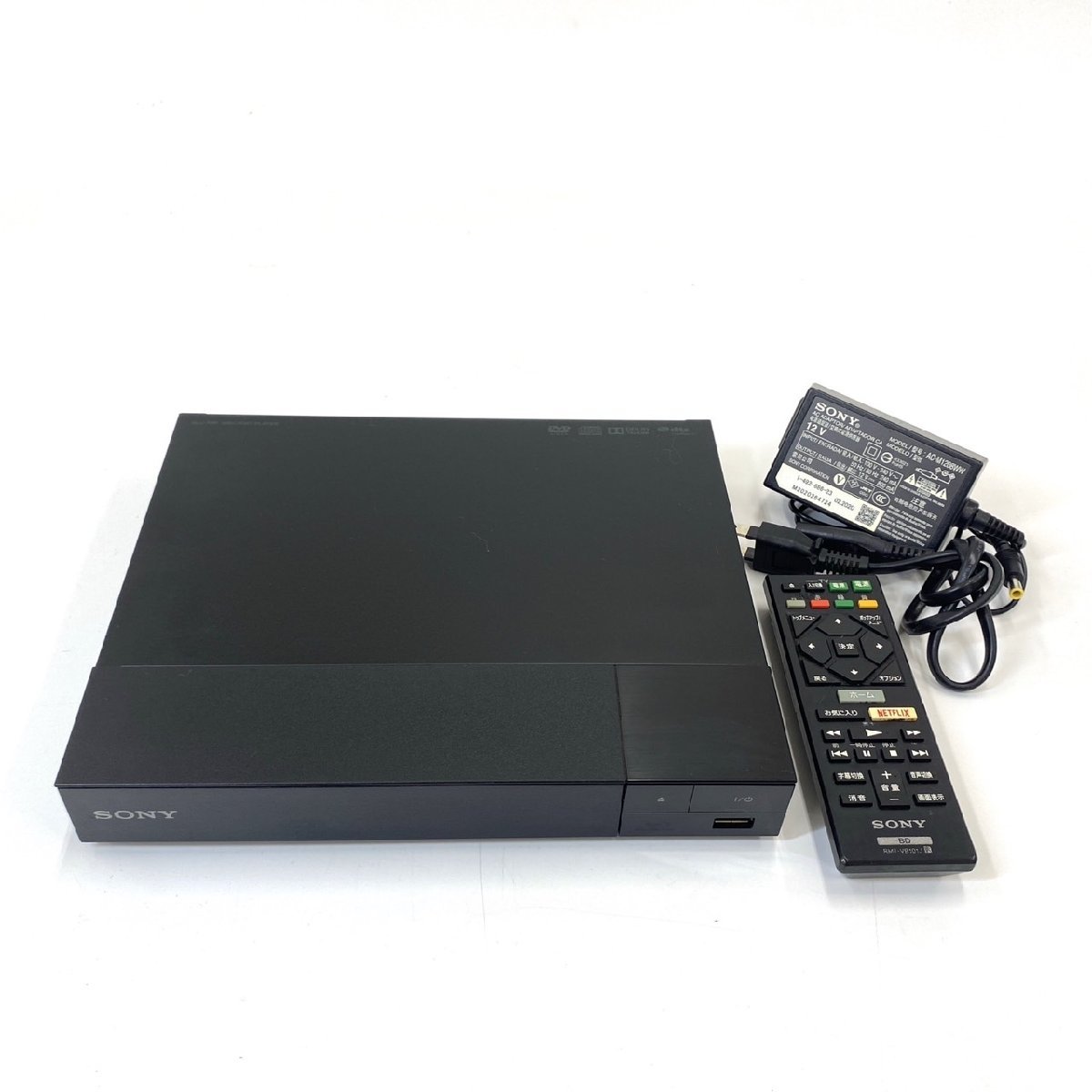 SONY BDP-S1500 ブルーレイ DVDプレーヤー　2020年製 1円スタート SONY ソニー BDP-S1500 ブルーレイ DVDプレイヤー 2020年