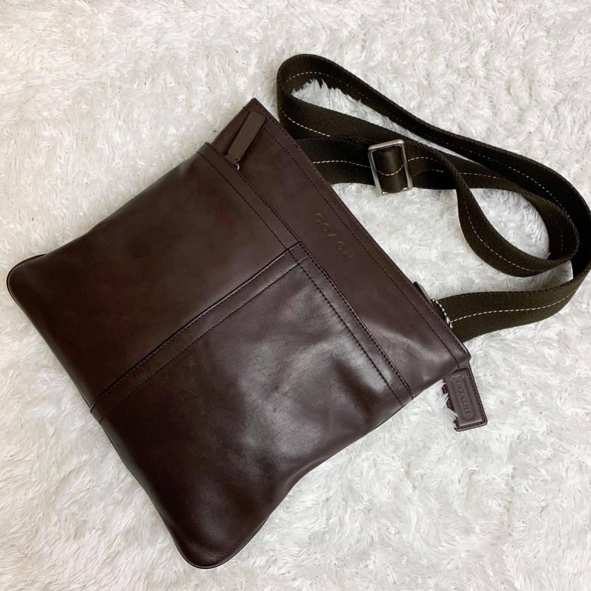 希少デザイン 極美品 コーチ COACH ショルダーバッグ ポシェット 斜め 
