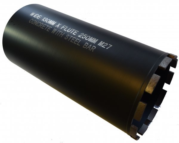 シン・ブラック130φM27有効260mm　ダイヤモンドコアビット