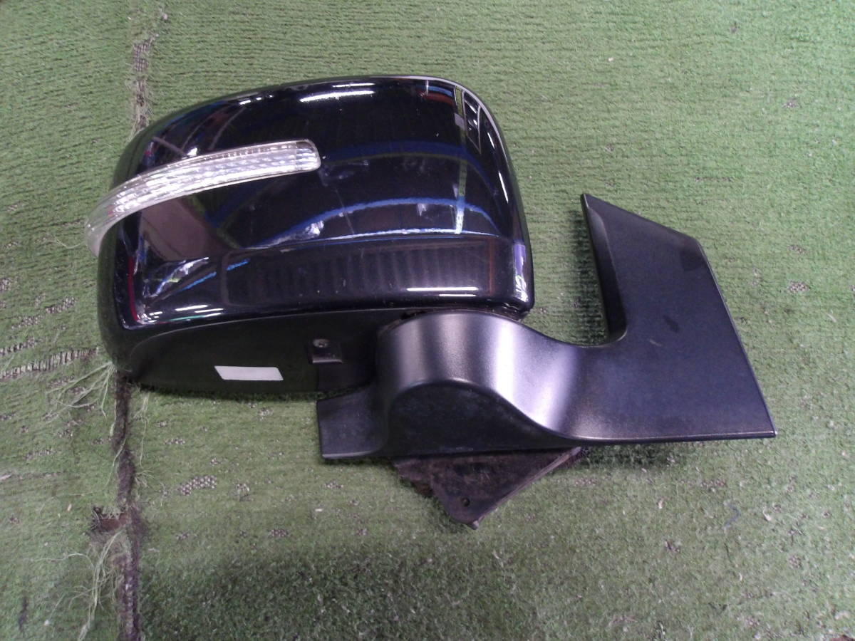 【スズキ　ワゴンR　MH23S　純正　右ミラー　電動格納　8P　ヒーター付　ターン付　ブラック/ZJ3　動作OK】　