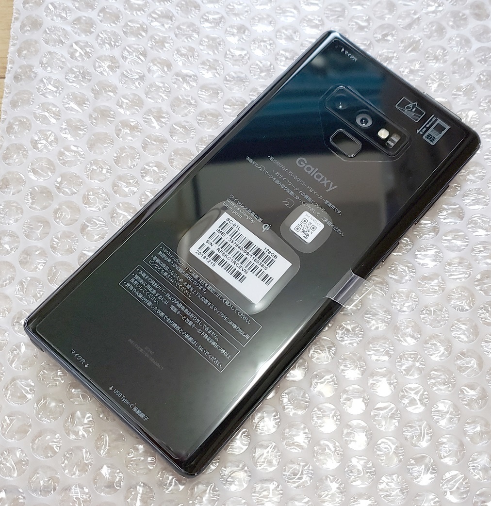 新品 docomo Galaxy Note9 SC-01L ミッドナイトブラック/公式SIMロック
