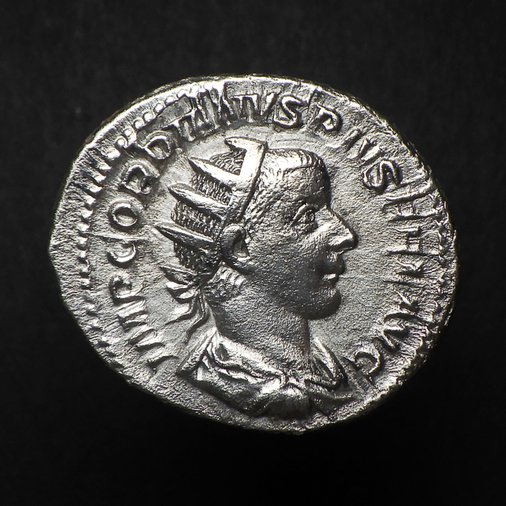 古代ローマコイン】Gordian III（ゴルディアヌス3世）クリーニング済 シルバーコイン 銀貨 アントニニ
